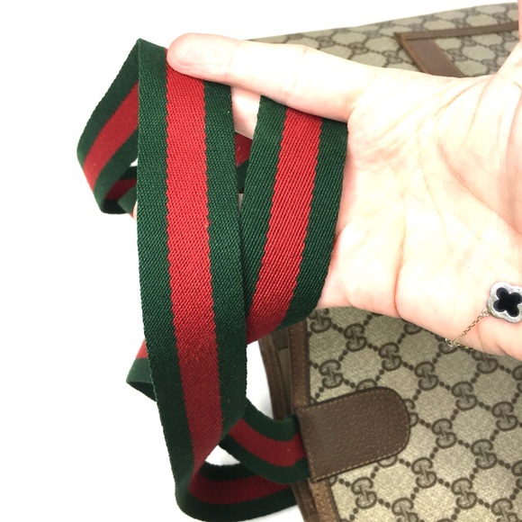 Gucci authentic brown monogram coated canvas tote bag - Picture 14 of 15